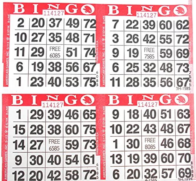 bingo board pic